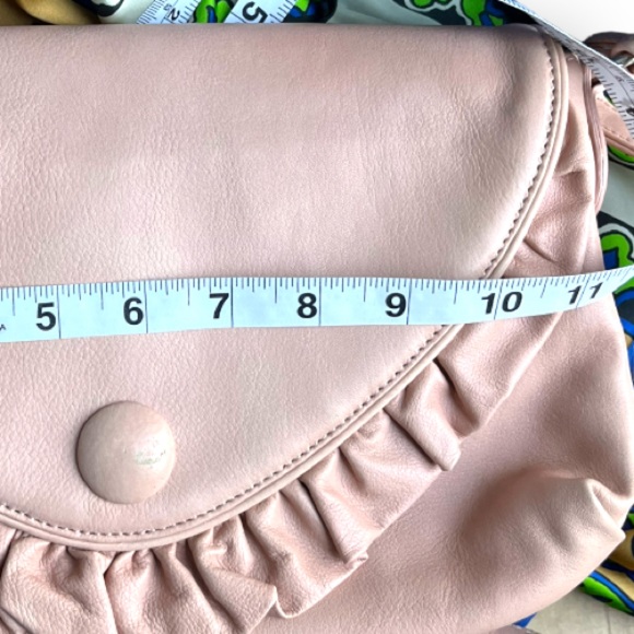 Y2k romantic ruffle Love cat leather shoulder bag Valentine’s edition - Picture 11 of 13